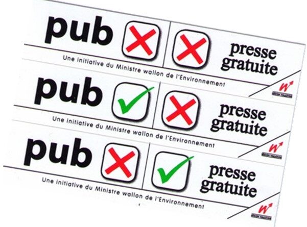 Étiquette STOP PUB pour boîte aux lettres